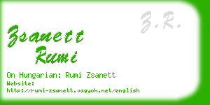 zsanett rumi business card